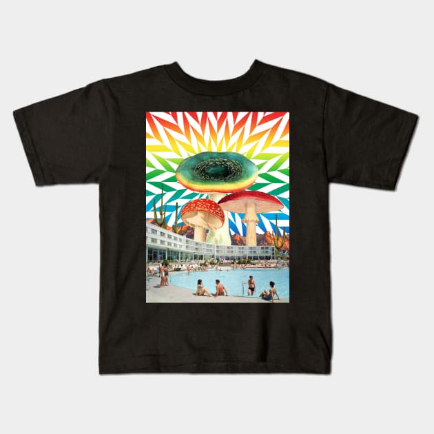 Hotel Psychedelia Kids T-Shirt by leafandpetaldesign